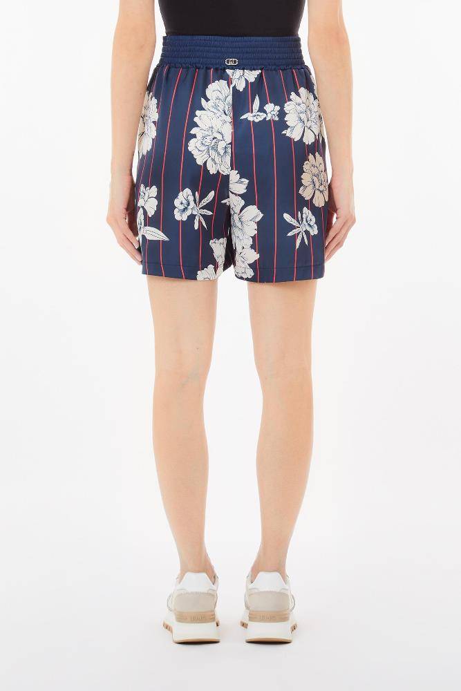 LIU JO PRINTED SATIN SHORT
