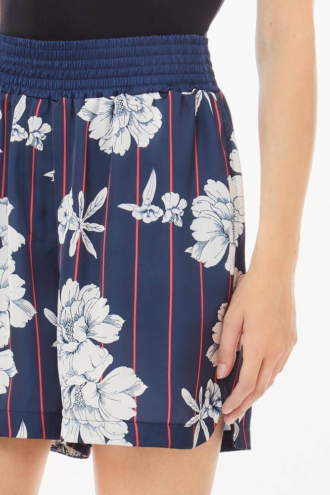 LIU JO PRINTED SATIN SHORT