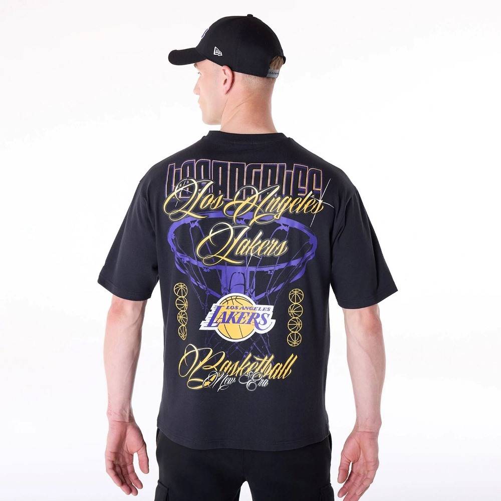 NEW ERA NBA FONT GRAPHC TEE LOS ANGELES LAKERS