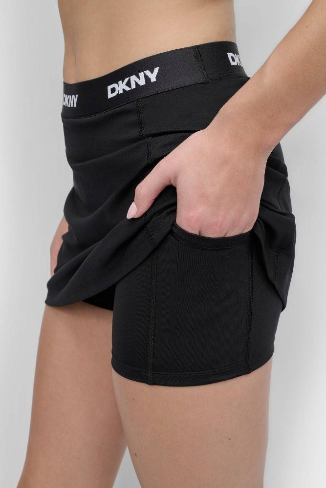 DKNY LOGO ELASTIC BALANCE COMPRESSION SKORT