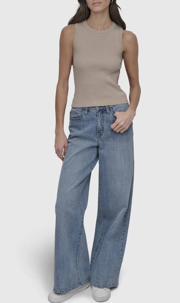 DKNY RIBBED TANK TOP