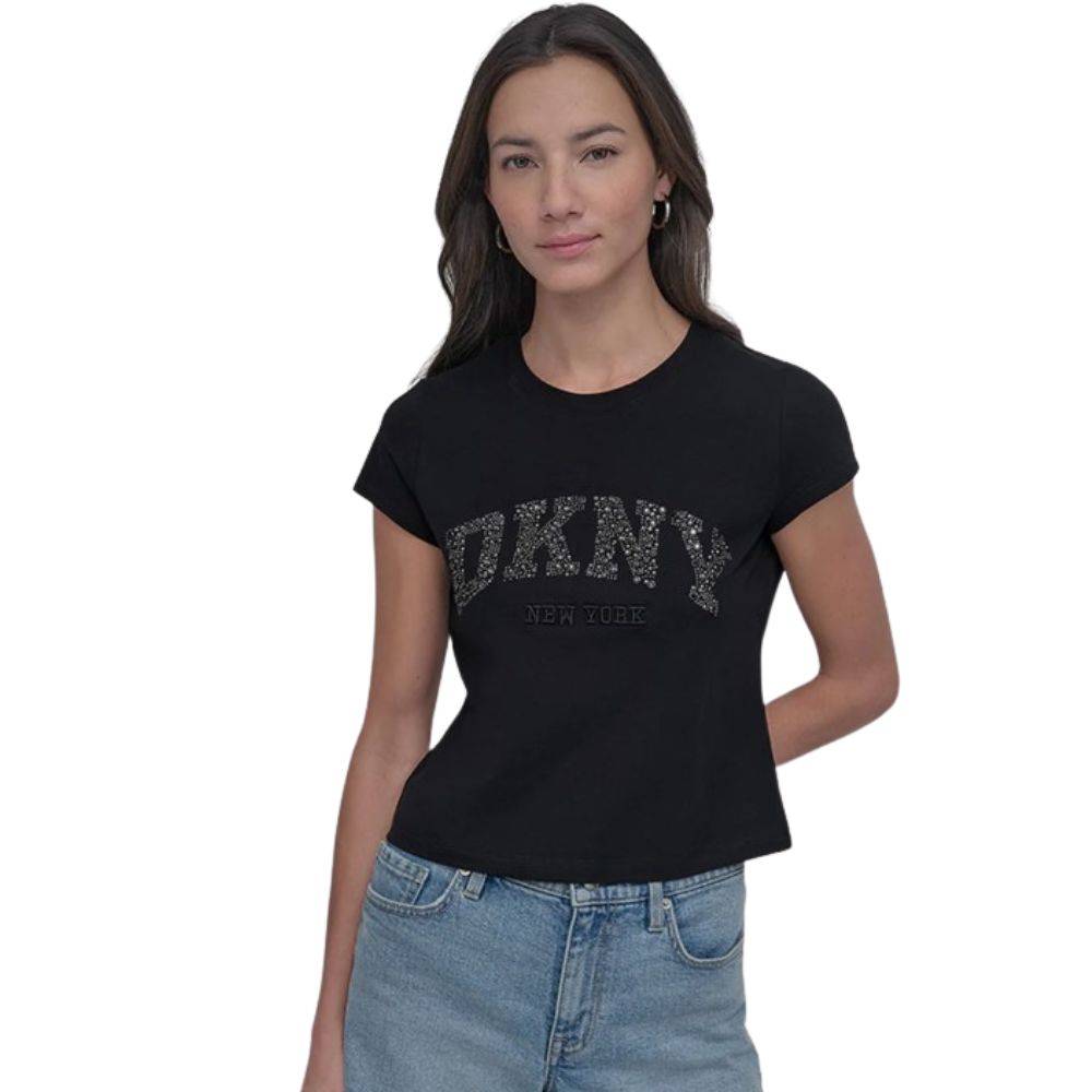 DKNY LOGO SHORT SLEEVE TOP