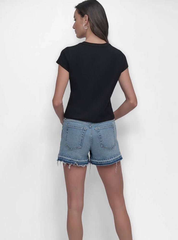 DKNY LOGO SHORT SLEEVE TOP