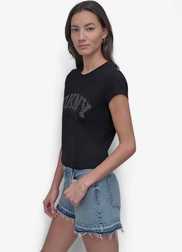 DKNY LOGO SHORT SLEEVE TOP