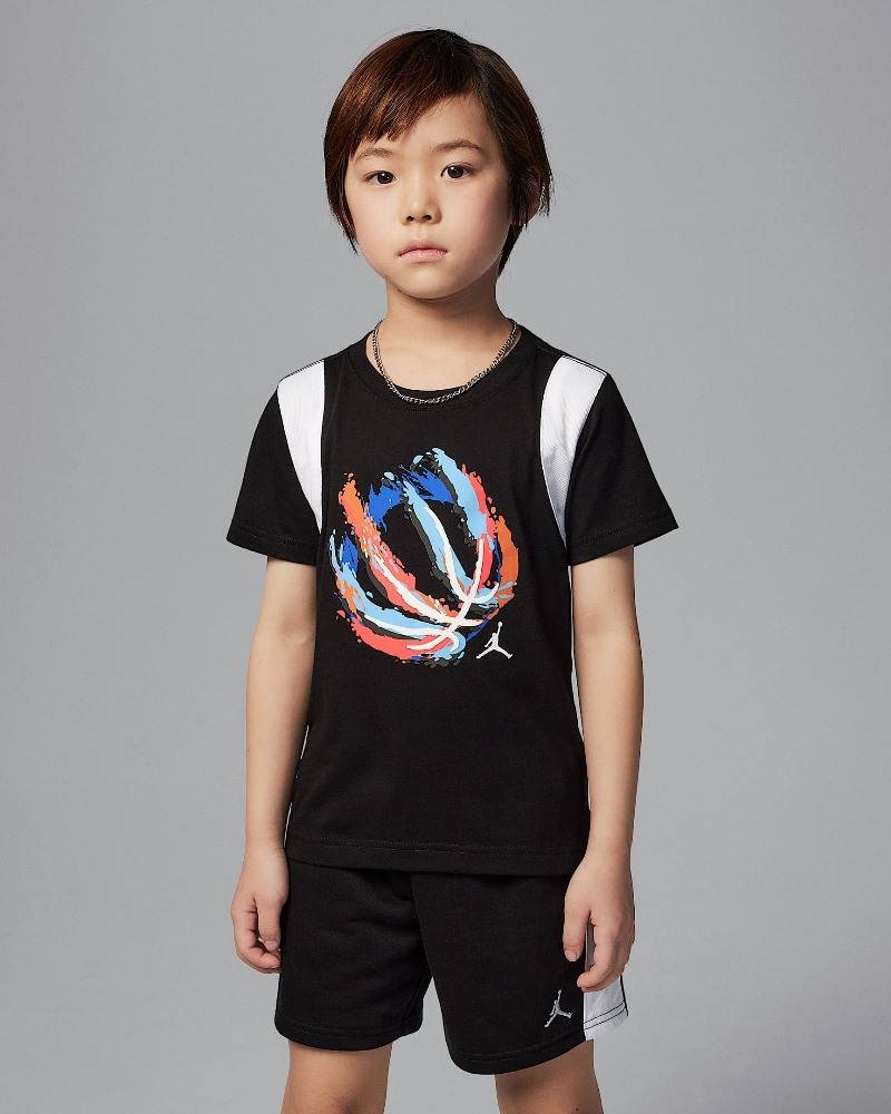 NIKE JORDAN LITTLE KIDS BBALL FIRE FT MIXED SHORT