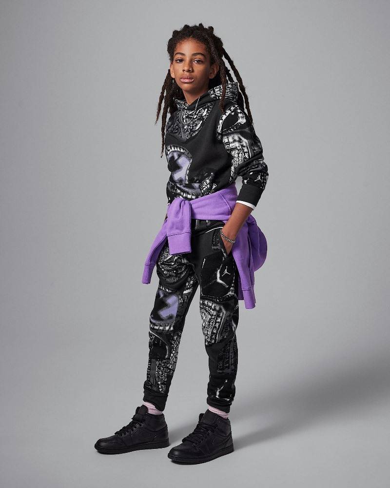 NIKE JORDAN BOYS MJ MVP FLC AOP PANT