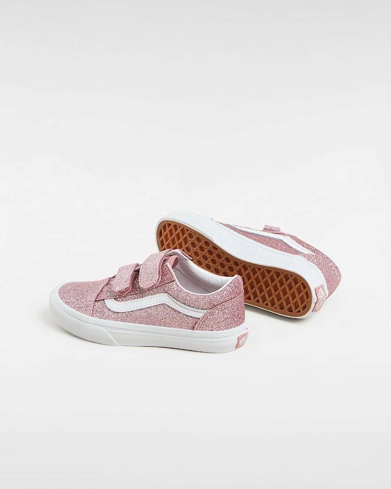VANS KIDS OLD SKOOL VELCRO GLITTER
