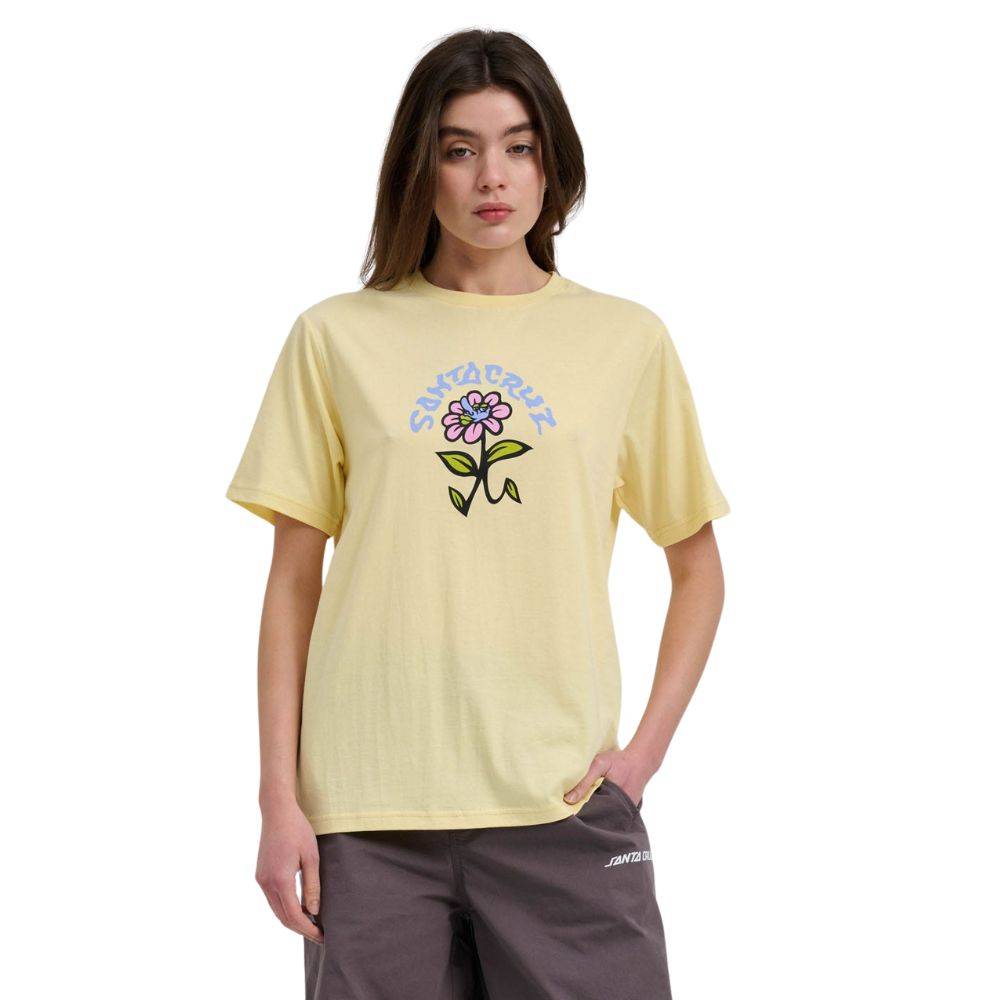 SANTA CRUZ DELFINO FLOWER FRONT T-SHIRT