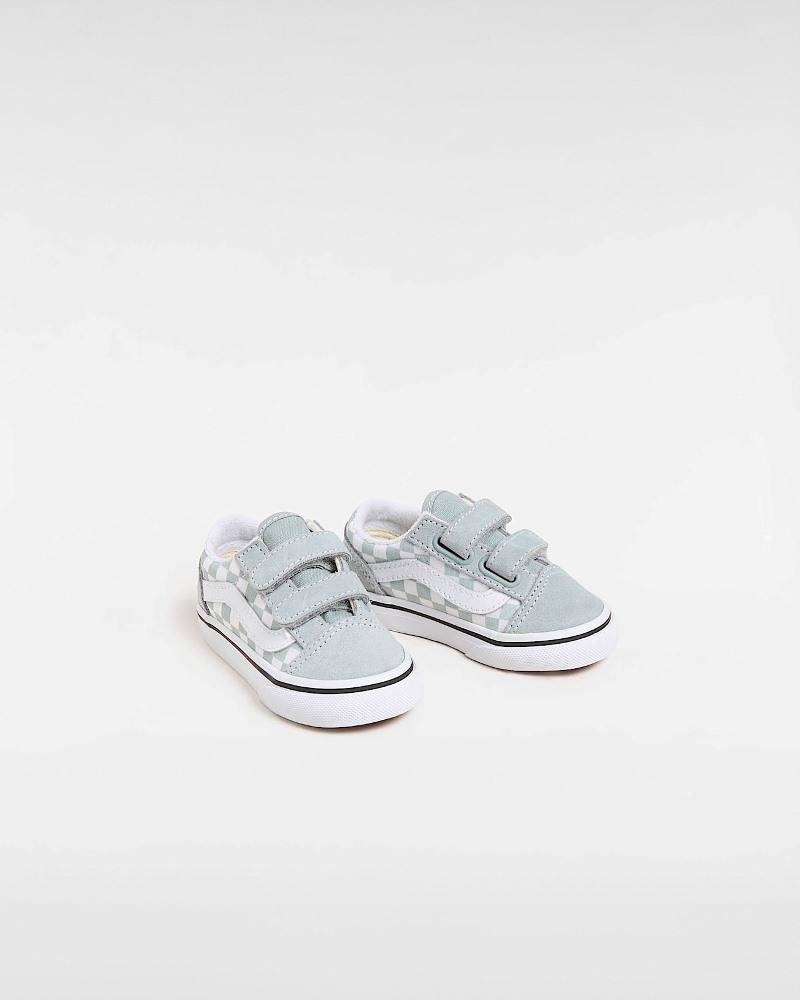 VANS TODDLER OLD SKOOL VELCRO COLOR THEORY SHOES