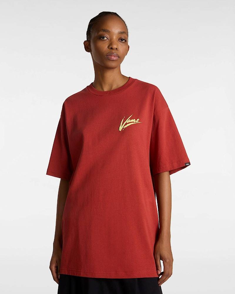 VANS BRUSH SCRIPT LOOSE SS TEE