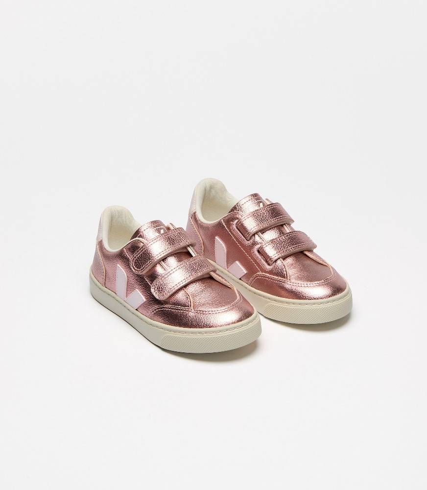 VEJA V-12 CHROME FREE LEATHER INFANT