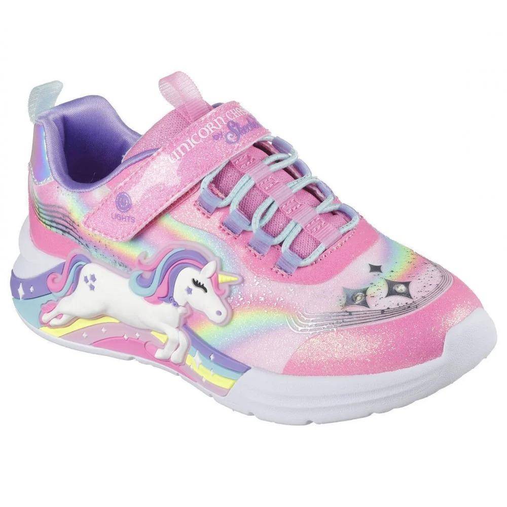 SKECHERS UNICORN CHASER - LIGHTS GIRLS SHOES