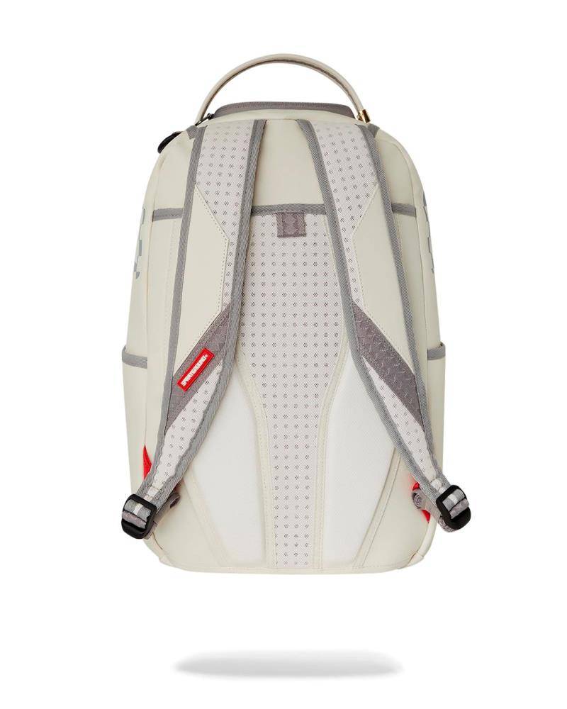 SPRAYGROUND CREAM CHECK SHARK CENTRAL DLXSV BACKPACK