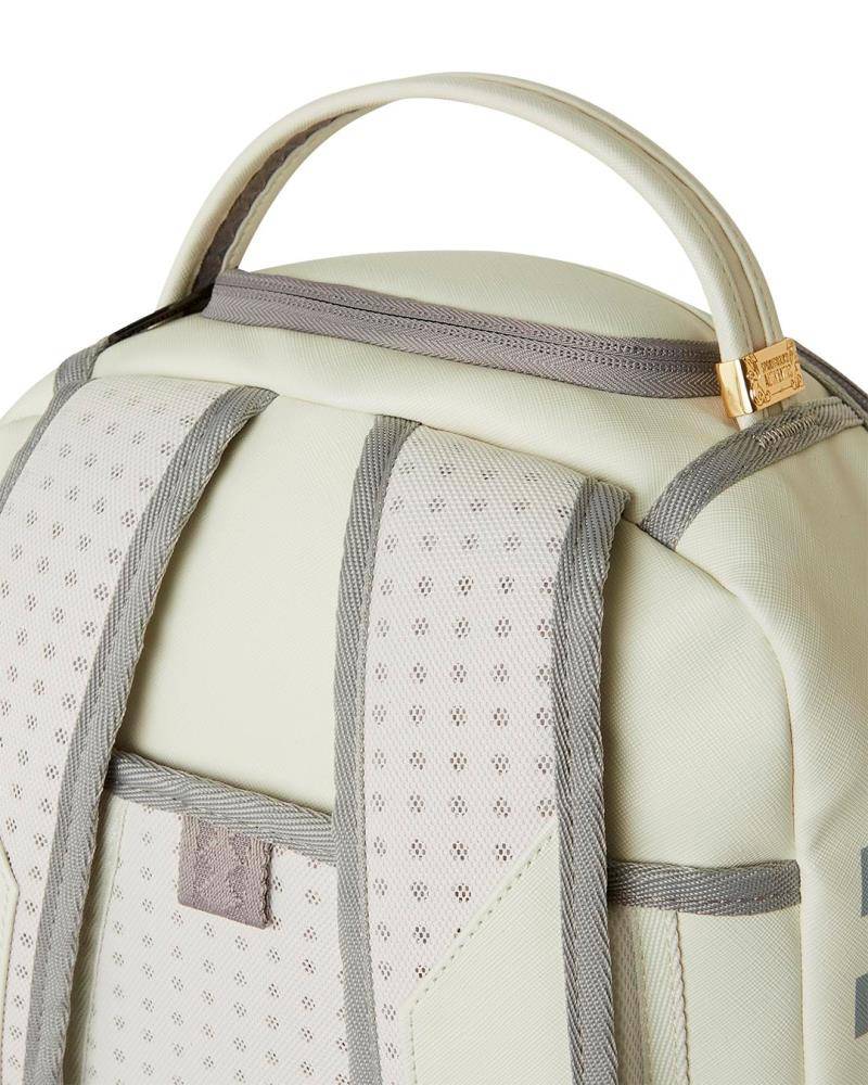 SPRAYGROUND CREAM CHECK SHARK CENTRAL DLXSV BACKPACK
