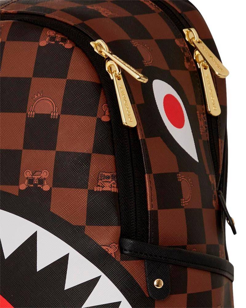 SPRAYGROUND PEEKING CHARACTER CHECK SAVAGE BACKPACK