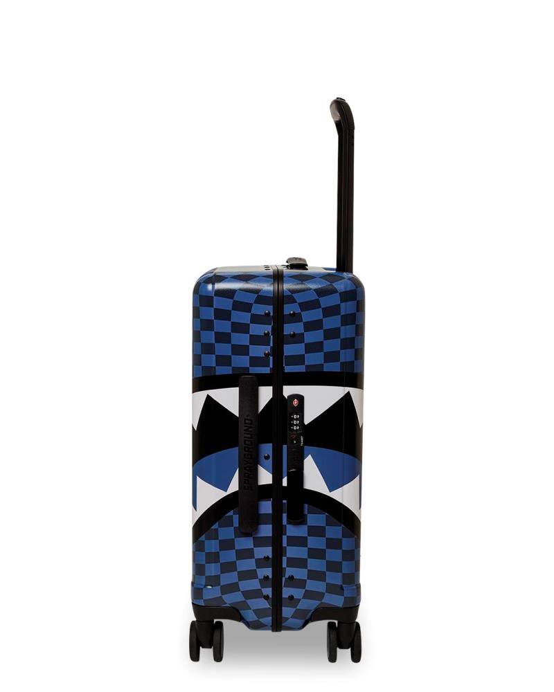 SPRAYGROUND MIDNIGHT SHARKS IN SPACE PARIS CARRY ON HARD LUGGAGE