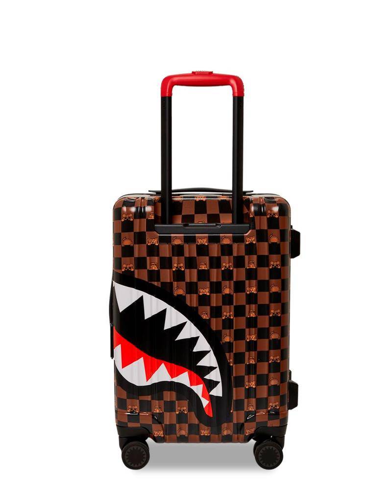 SPRAYGROUND PEEKING CHARACTER CHECK CARRY ON HARD LUGGAGE