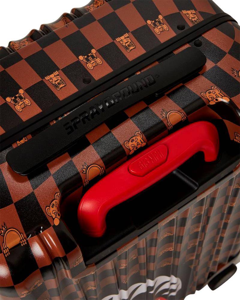 SPRAYGROUND PEEKING CHARACTER CHECK CARRY ON HARD LUGGAGE