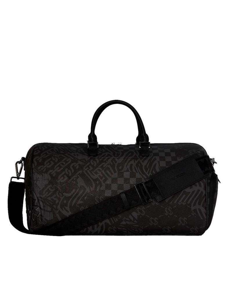 SPRAYGROUND 3AM CHECK PATTERN LARGE DUFFLE