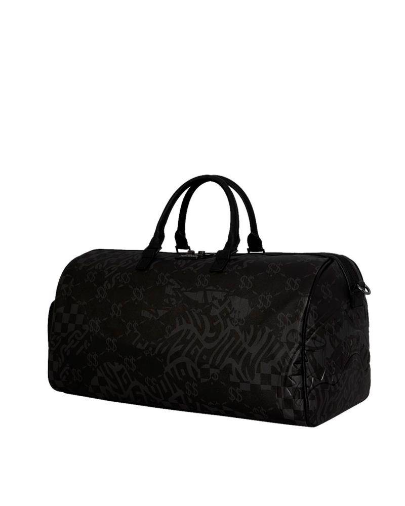 SPRAYGROUND 3AM CHECK PATTERN LARGE DUFFLE