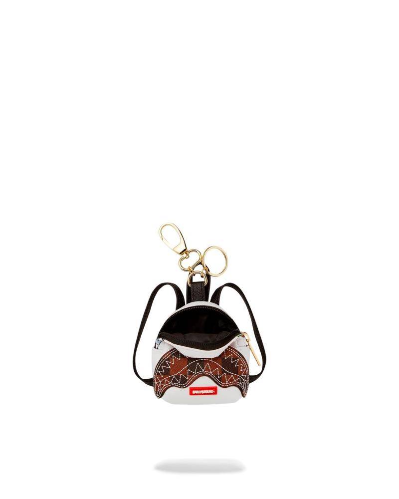 SPRAYGROUND PARIS PATCH CHECK KEYCHAIN BACKPACK