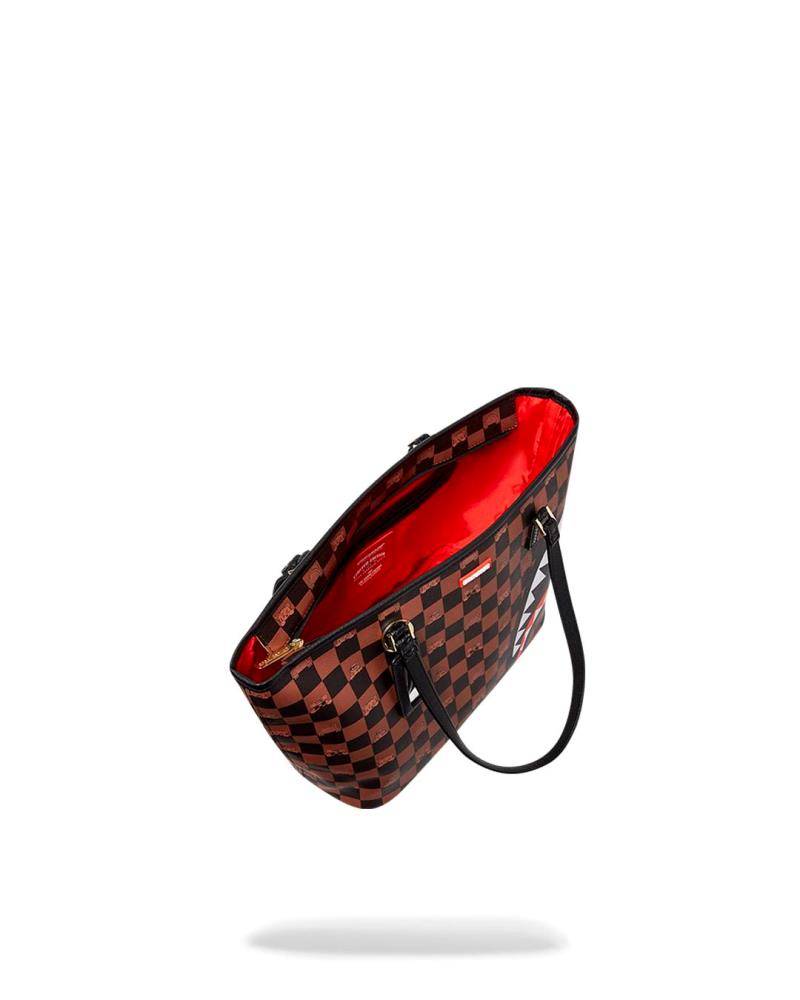 SPRAYGROUND PEEKING CHARACTER CHECK TOTE