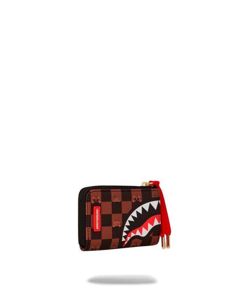 SPRAYGROUND PEEKING CHARACTER CHECK WALLET