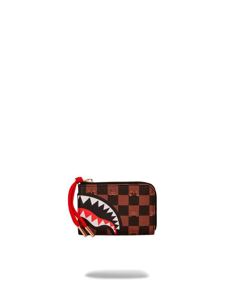 SPRAYGROUND PEEKING CHARACTER CHECK WALLET