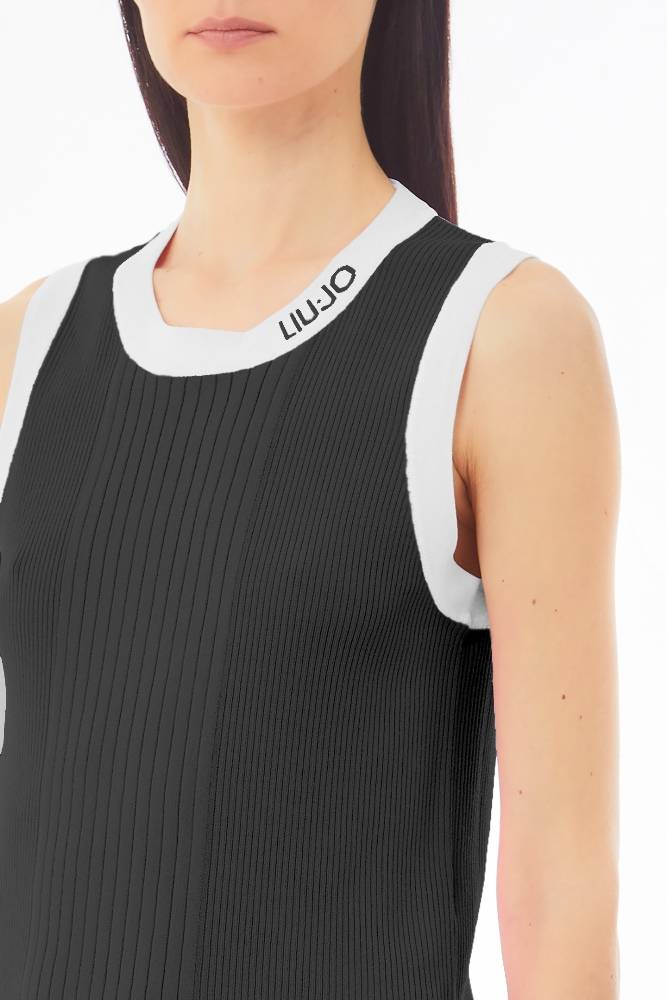 LIU JO KNITTED ATHLEISURE TOP