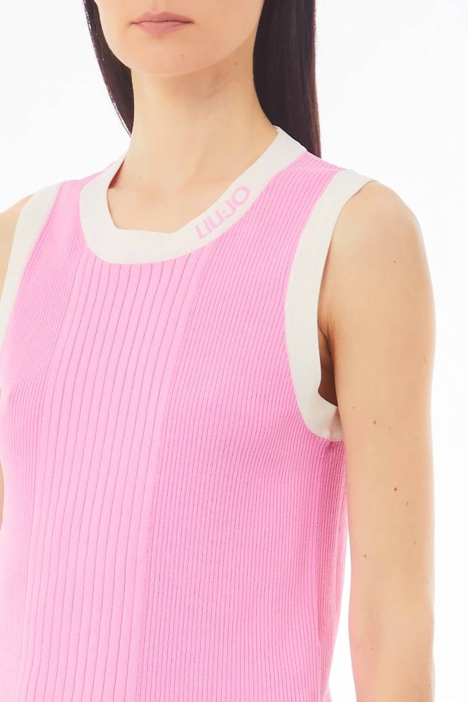 LIU JO KNITTED ATHLEISURE TOP