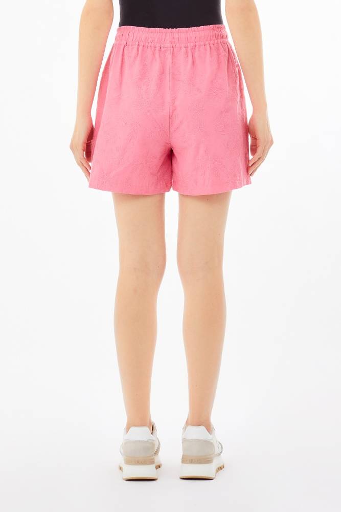 LIU JO EMBROIDERED COTTON SHORT