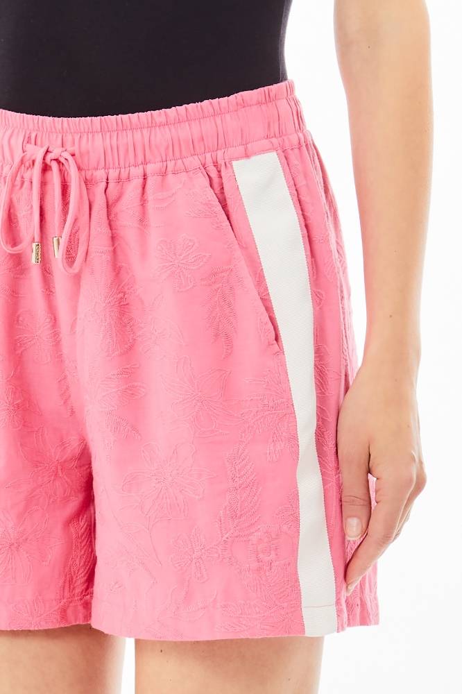 LIU JO EMBROIDERED COTTON SHORT