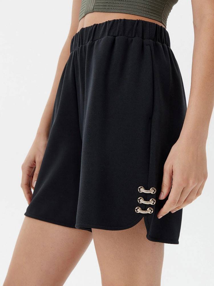 LIU JO SHORTS WITH BEJEWELLED DETAILS