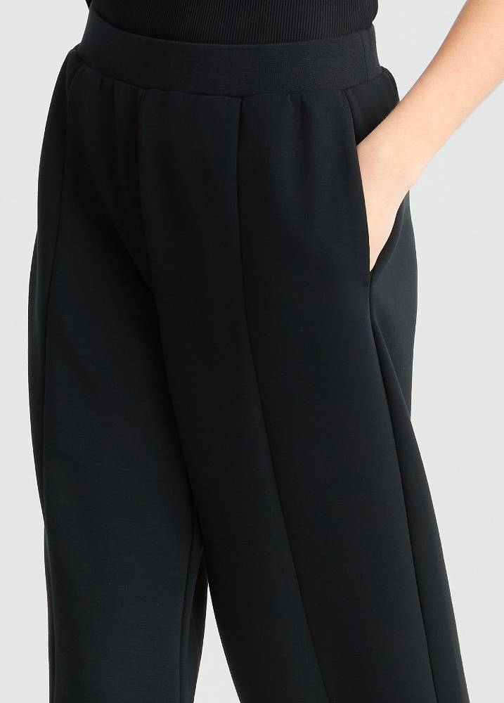 LIU JO SCUBA TROUSERS WITH BEJEWELLED DETAILS