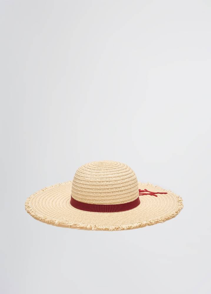 LIU JO BEACHWEAR RAFFIA HAT