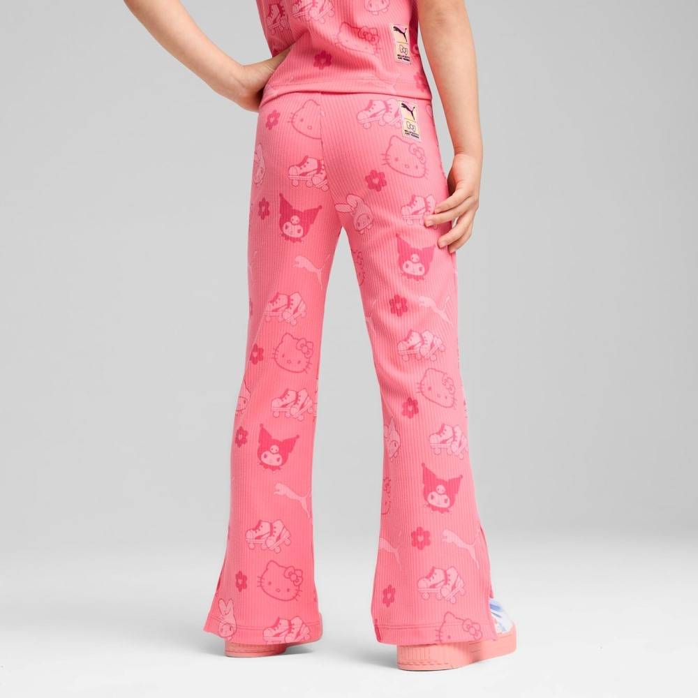 PUMA X HELLO KITTY & FRIENDS AOP RIBBED FLARED LEGGINGS