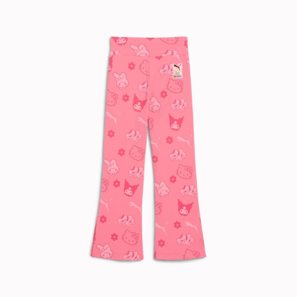 PUMA X HELLO KITTY & FRIENDS AOP RIBBED FLARED LEGGINGS