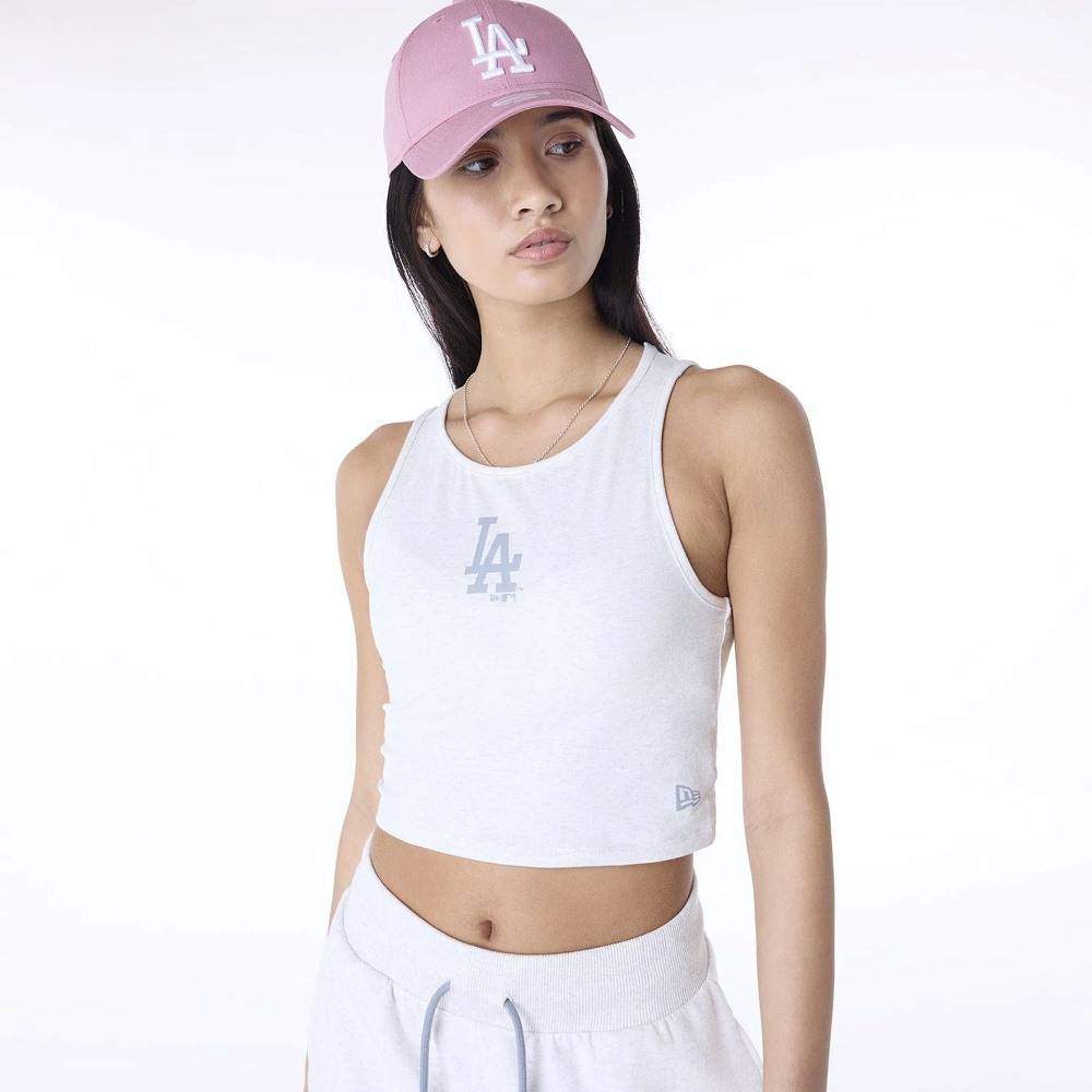 NEW ERA WMNS MLB LEAGUE ESSENTIAL CROP TANK LOS ANGELES DODGERS
