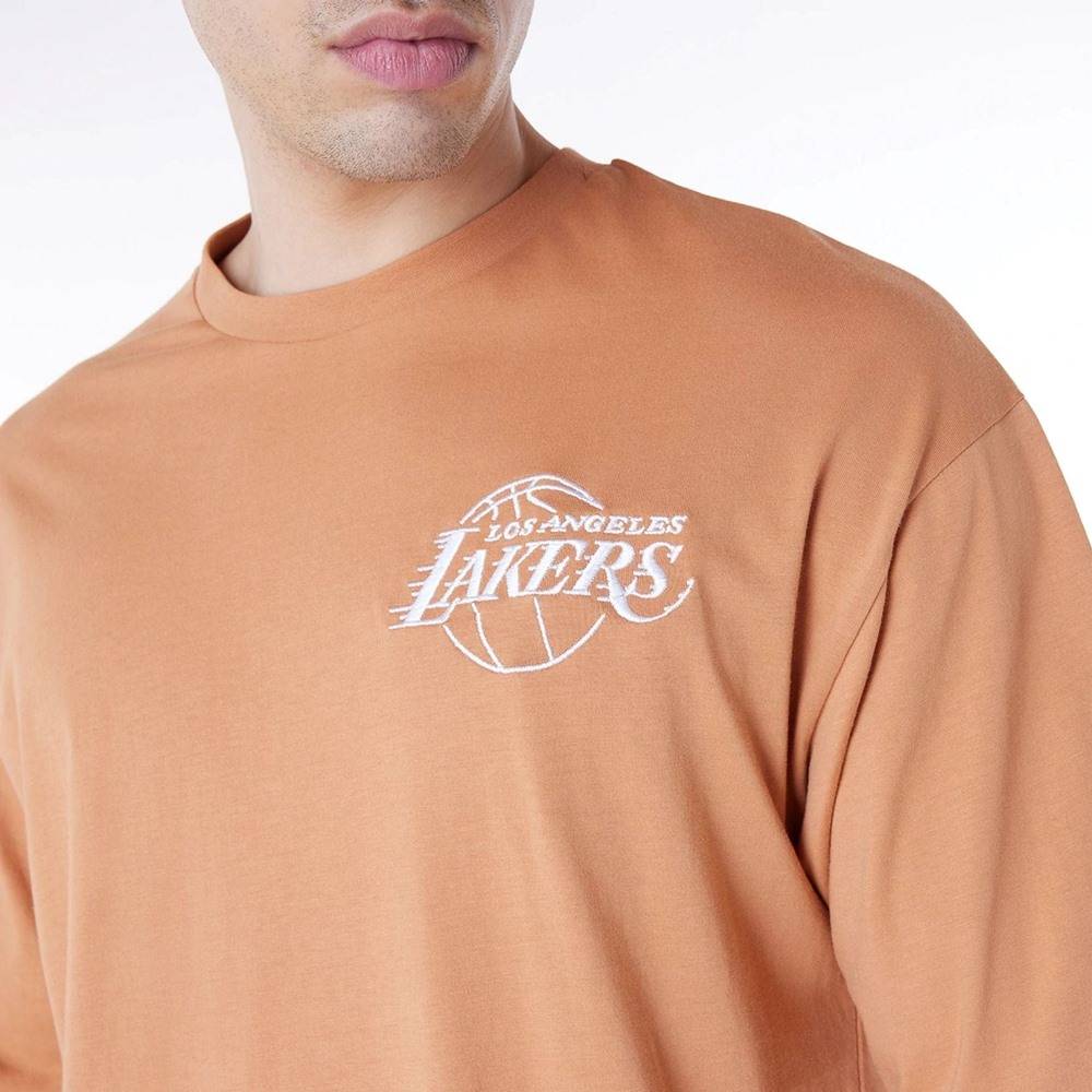 NEW ERA NBA LEAGUE ESSENTIAL OS TEE LOS ANGELES LAKERS  DSA
