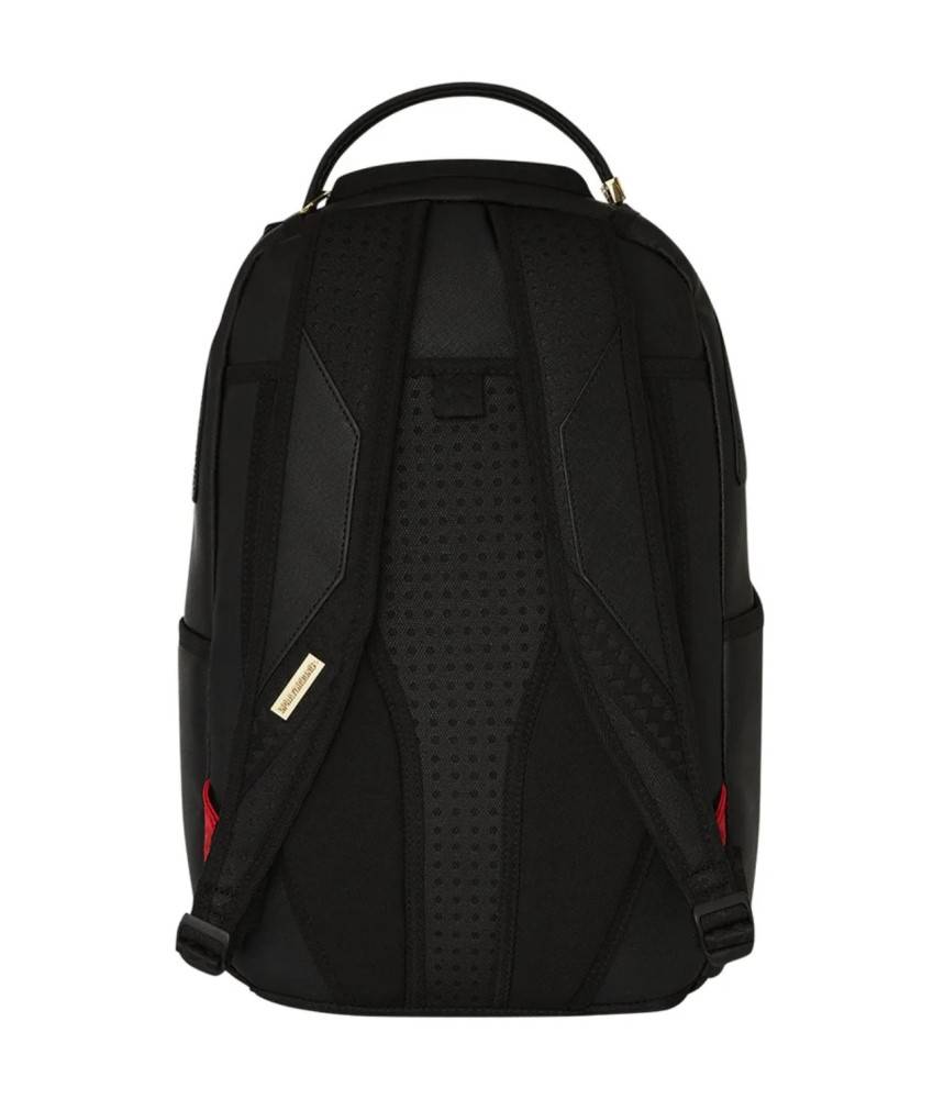 GOLD STRIPES BLACK BACKPACK