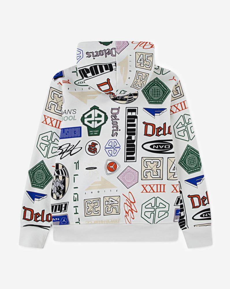 NIKE JORDAN BOYS MJ ESSENTIALS AOP FLC PO