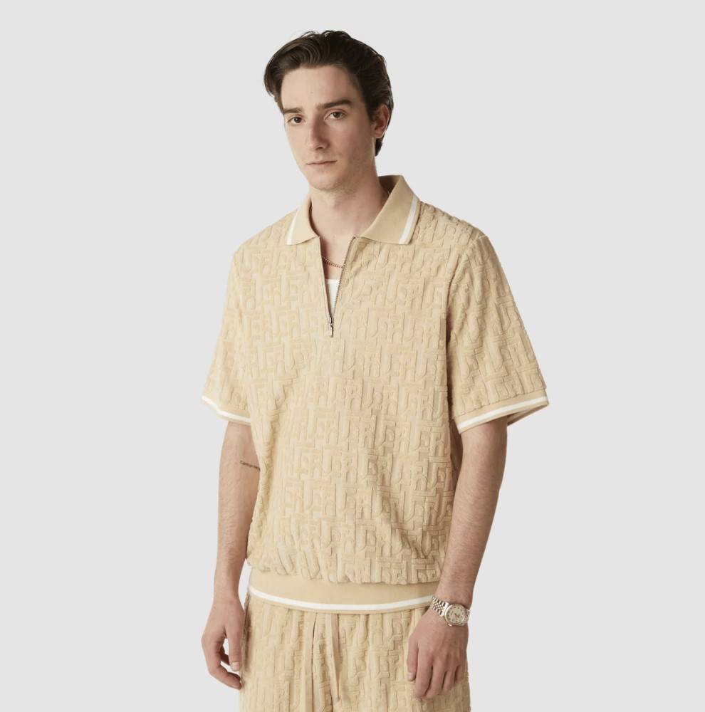 HUF TETHER JACQUARD S/S TERRY TOP