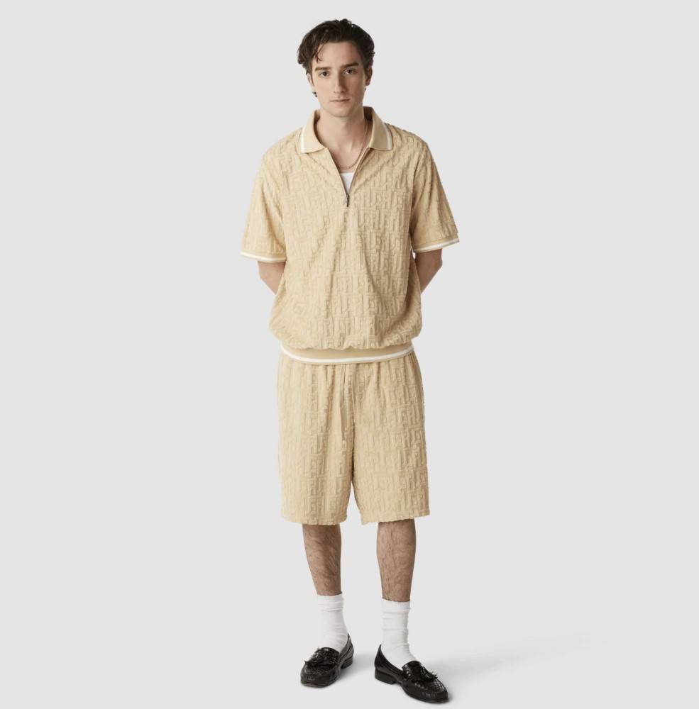 HUF TETHER JACQUARD S/S TERRY TOP