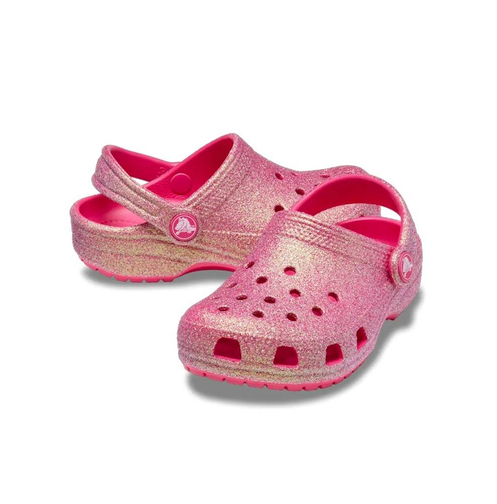 CROCS CLASSIC IRIDESCENT GLITTER TODDLER CLOG