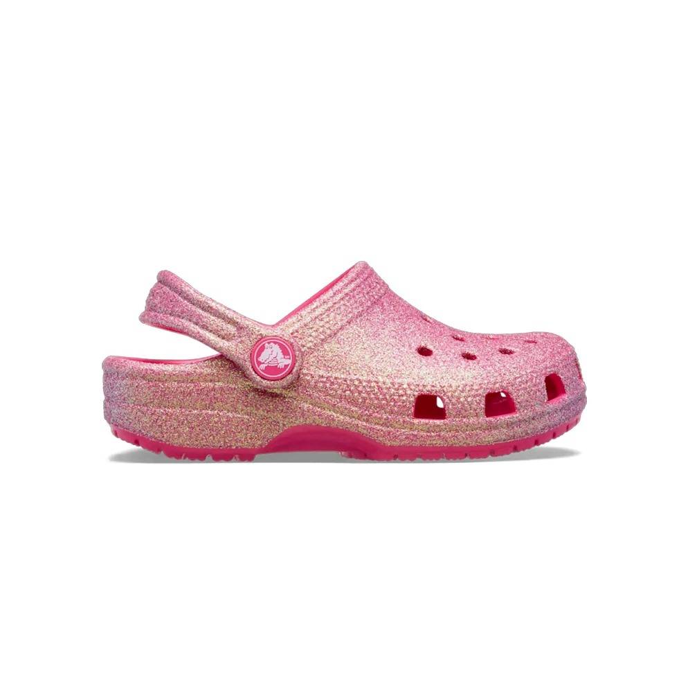 CROCS CLASSIC IRIDESCENT GLITTER TODDLER CLOG