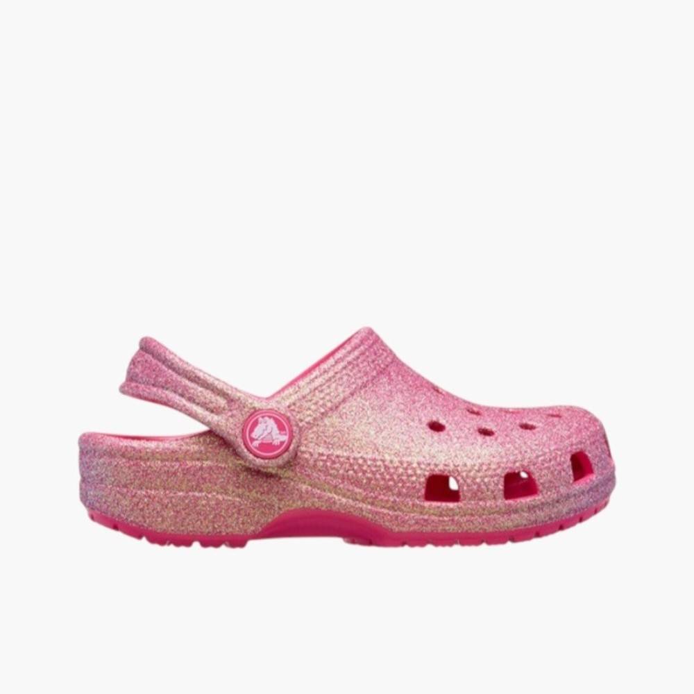 CROCS CLASSIC IRIDESCENT GLITTER KIDS CLOG