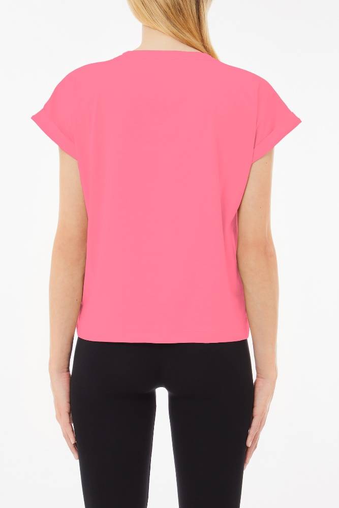 LIU JO COTTON T-SHIRT WITH LOGO