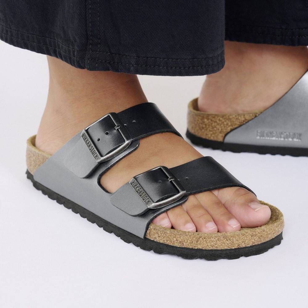 BIRKENSTOCK ARIZONA BIRKO-FLOR METALLICS NARROW