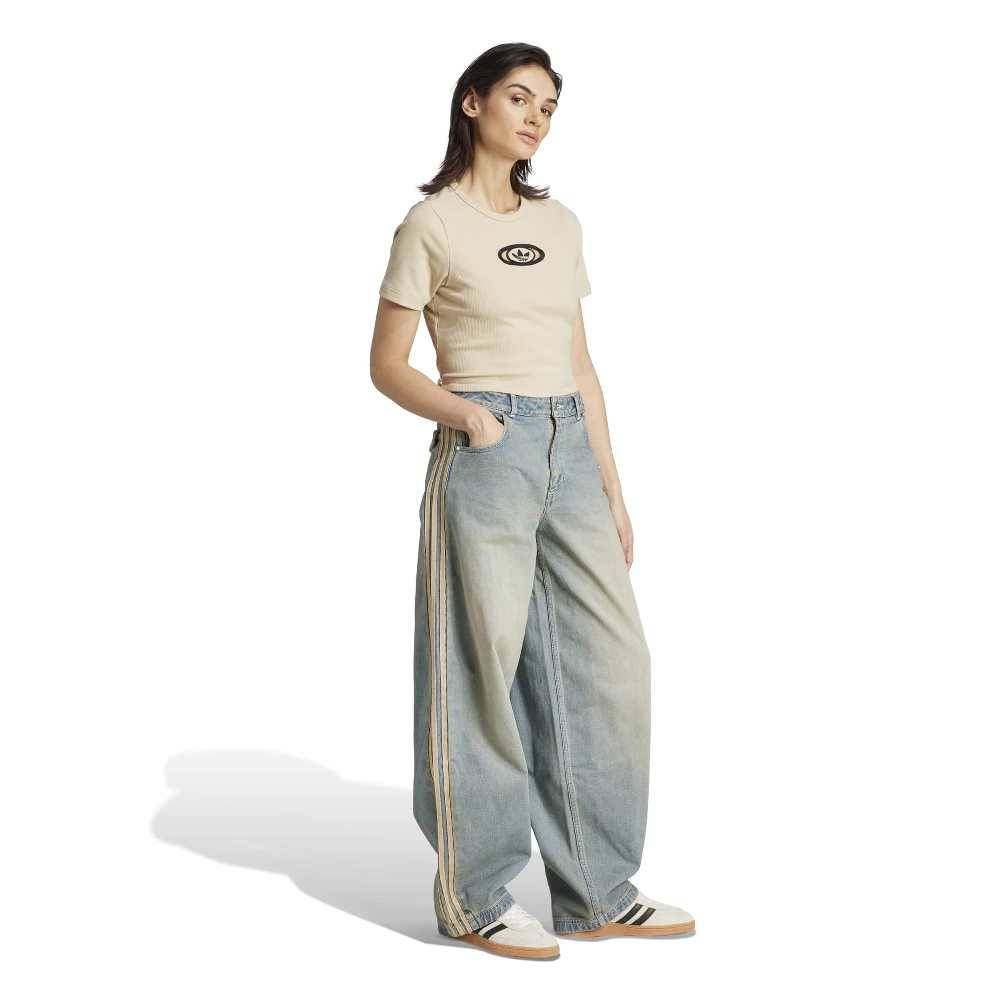 ADIDAS CUT OUT RIB TEE