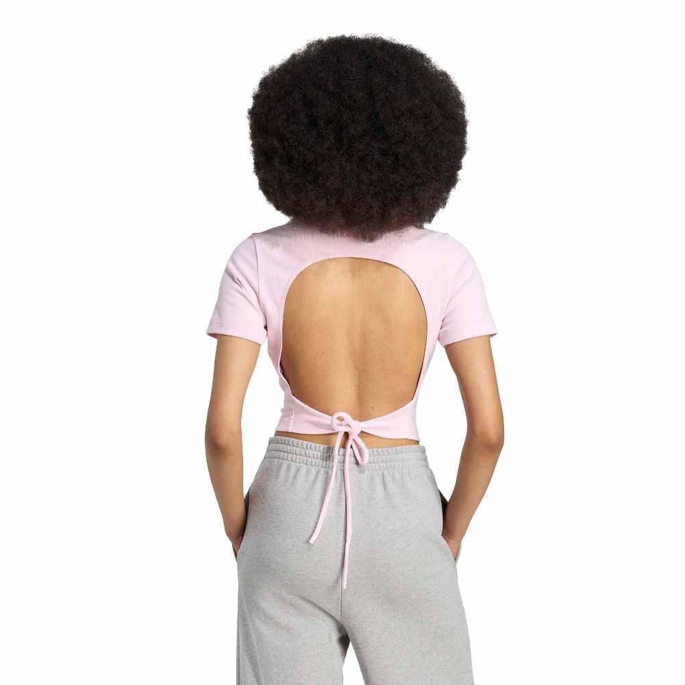 ADIDAS CUT OUT RIB TEE